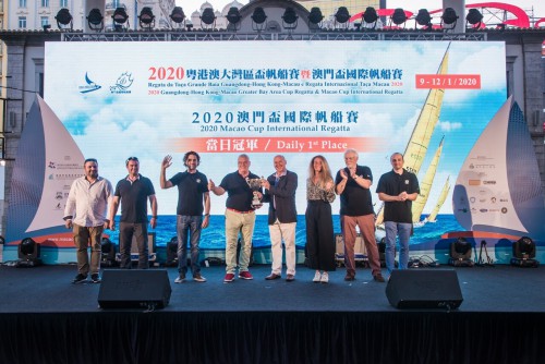 Daily award winners in the Macao Cup International Regatta: Team Péan